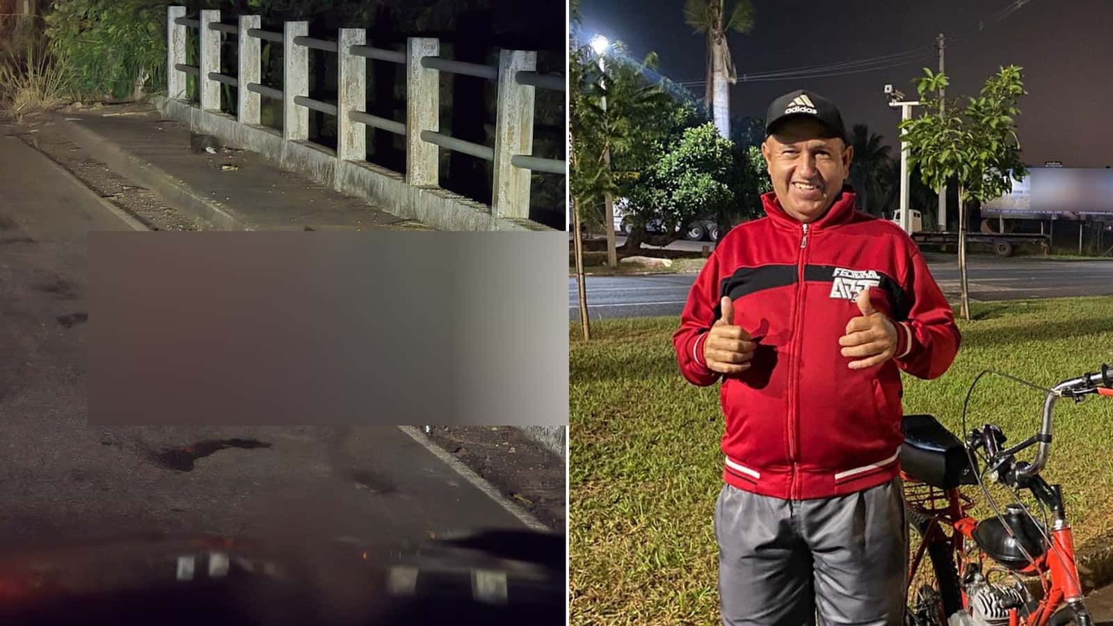 Ciclista morre após ser atingido por caminhão em ponte da vicinal Abel Pinho Maia em Ibirá (SP)