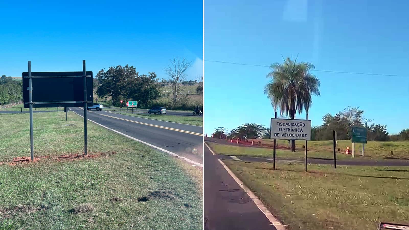Placa instalada em ponto cego coloca motoristas em risco em trevo que já matou 50 pessoas em Ibirá (SP)