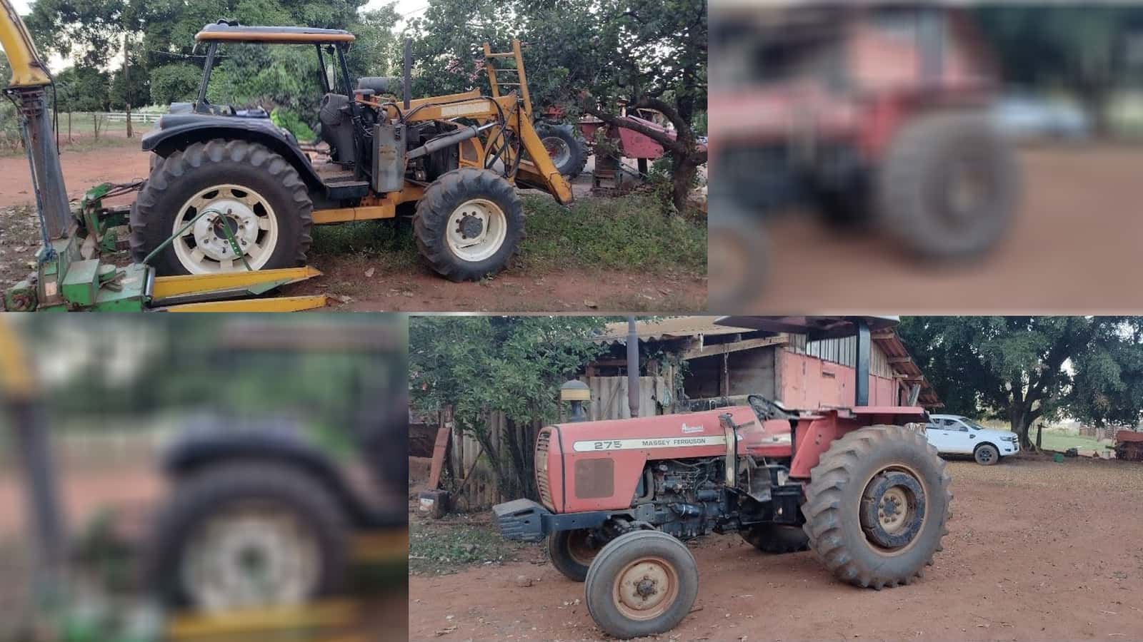 Criminosos furtam dois tratores e ensiladeira de propriedade rural em Potirendaba (SP)